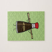 Sojasoßen-Flaschenwürze- Asiatsessstäbchen Puzzle (Horizontal)