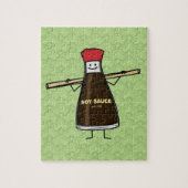 Sojasoßen-Flaschenwürze- Asiatsessstäbchen Puzzle (Vertikal)