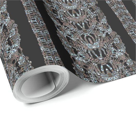 Sojeye Barock (10 m)glänzend Geschenkpapier (Rolleneckpunkt)