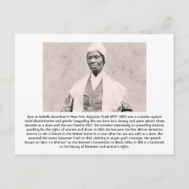 Sojourner Truth - Feminist Postkarte
