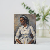 Sojourner Truth Portrait Art Postkarte (Stehend Vorderseite)