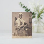 Sojourner Wahrheit Foto mit Beschriftung Postkarte (Stehend Vorderseite)