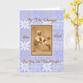 Sojourner-Wahrheit Karte (Gelbe Blume)