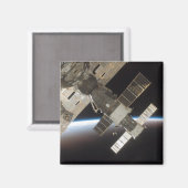 Sojus-Dockingstation 13 Magnet (Vorderseite/Rückseite)