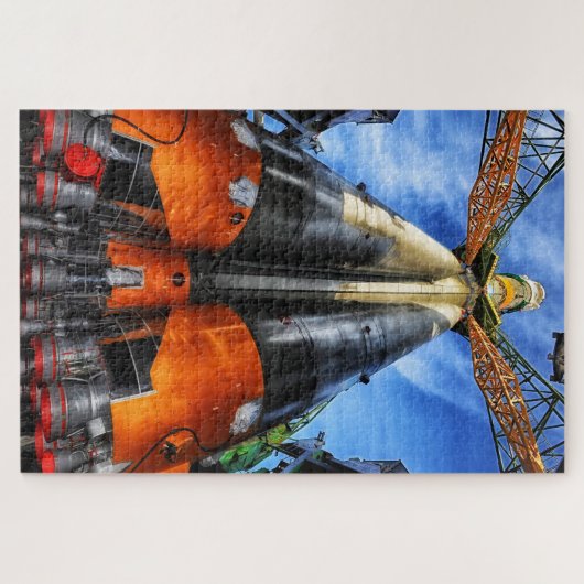 Sojus-Rakete auf Pad Puzzle (Horizontal)