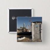 Sojus Rakete kurz nach Ankunft 2 Button (Vorne & Hinten)