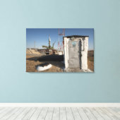 Sojus Rakete kurz nach Ankunft 2 Leinwanddruck (Insitu (Holzboden))