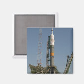 Sojus Rakete kurz nach der Ankunft Magnet (Vorderseite/Rückseite)