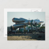 Sojus zum Start Postkarte (Vorne/Hinten)