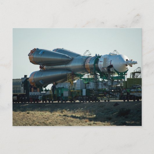 Sojus zum Start Postkarte (Vorderseite)