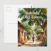 Sokodé Altstadt Togo Postkarte (Vorne/Hinten)
