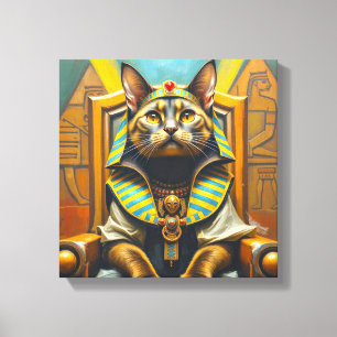 SOKOKE CAT-PHARAOH 2 LEINWANDDRUCK