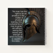 Sokrates - Angebot für physische Ausbildung Notizblock (Rückseite)