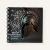 Sokrates - Angebot für physische Ausbildung Notizblock (Vorderseite)