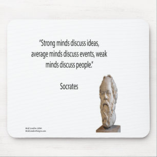 Sokrates & berühmte "Geister" Zitat Mousepad