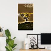 Sokrates berühmtes Zitat - Wahre Bedürfnisse Gedul Poster (Heimbüro)