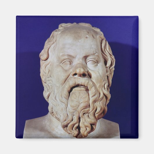 Sokrates-Büste Magnet (Vorne)