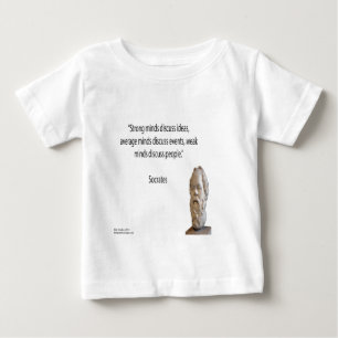 Sokrates & Famous "Minds" Quote Baby T-shirt