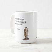 Sokrates & Famous "Minds" Quote Kaffeetasse (Vorderseite Links)