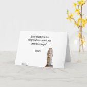 Sokrates & Famous "Minds" Quote Karte (Gelbe Blume)