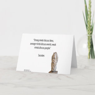 Sokrates & Famous "Minds" Quote Karte