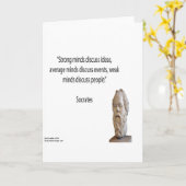 Sokrates & Famous "Minds" Quote Karte (Gelbe Blume)