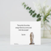 Sokrates & Famous "Minds" Quote Postkarte (Stehend Vorderseite)