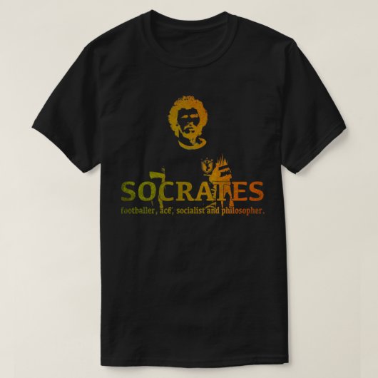Sokrates Footballer und Philospher T-Shirt (Design vorne)
