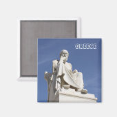 Sokrates Greece Magnet (Vorderseite/Rückseite)