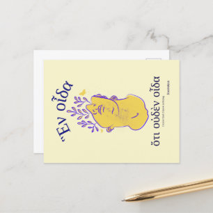 Sokrates griechische klassische Philosophen zitier Postkarte