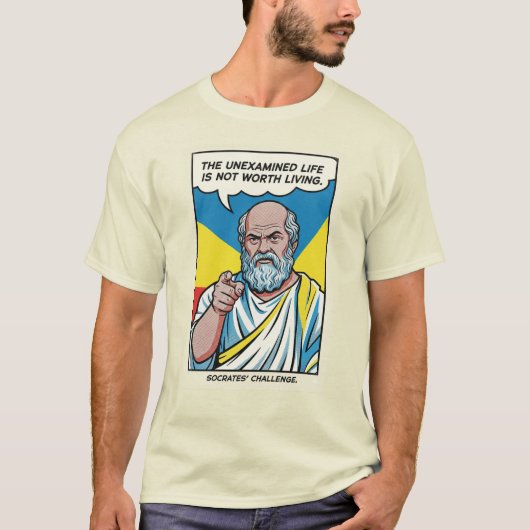Sokrates' Herausforderung T-Shirt (Vorderseite)