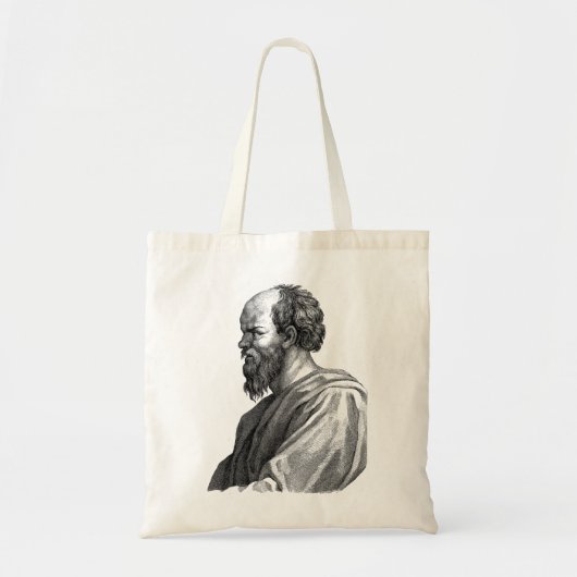 Sokrates Illustration Tragetasche (Vorne)