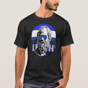 Sokrates in Shades griechische Philosophie Nerd Ge T-Shirt
