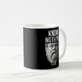 Sokrates kennen nichts Orakel von Delphi Kaffeetasse (VorderseiteRechts)