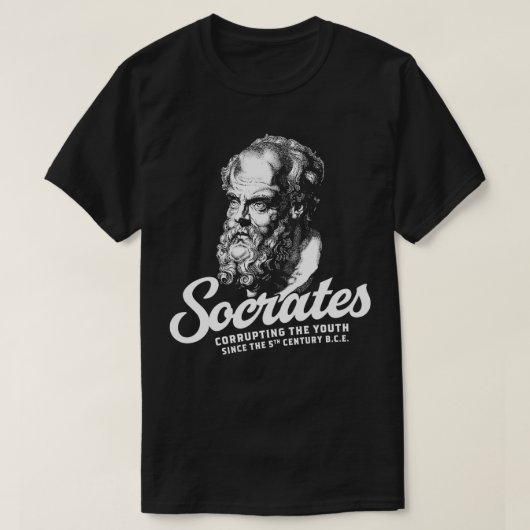 Sokrates korrumpiert die Jugend seit dem 5. Jahrhu T-Shirt (Design vorne)