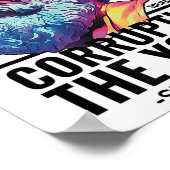 Sokrates korrumpiert Jugendphilosoph Funny Griechi Poster (Ecke)