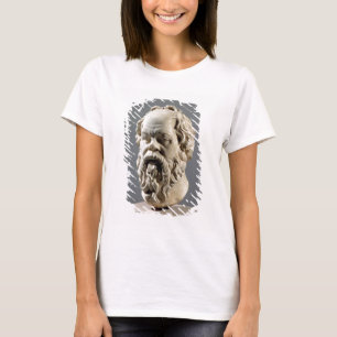 Sokrates, Marmorkopf, Kopie einer Bronze aus dem T-Shirt