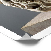 Sokrates, Marmorkopf, Kopie eines Bronze aus dem Poster (Ecke)