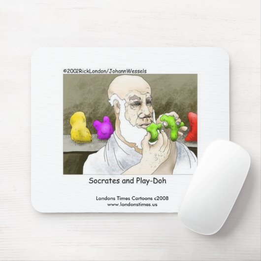 Sokrates & Play-Doh Funny Mouse Pad Mousepad (Mit Mouse)