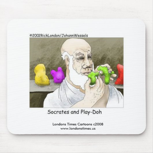 Sokrates & Play-Doh Funny Mouse Pad Mousepad (Vorne)