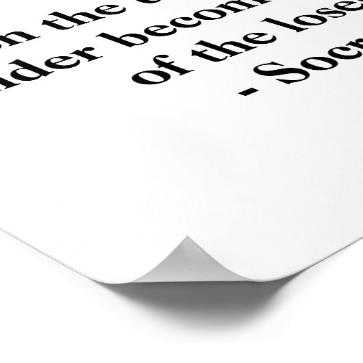 Sokrates Poster (Ecke)