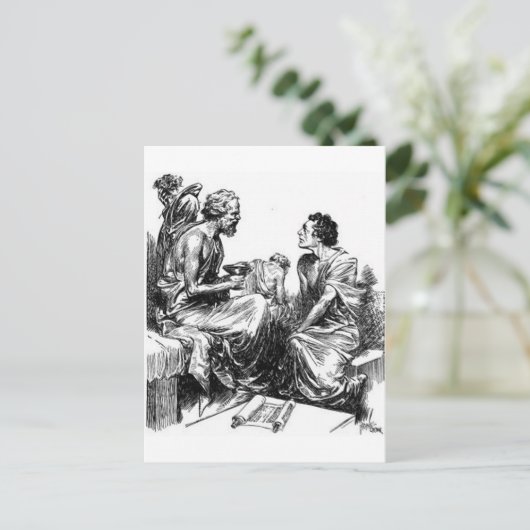 Sokrates Postkarte (Stehend Vorderseite)