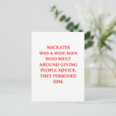 Sokrates Postkarte (Stehend Vorderseite)