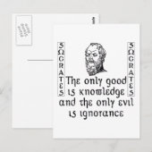 Sokrates Postkarte (Vorne/Hinten)