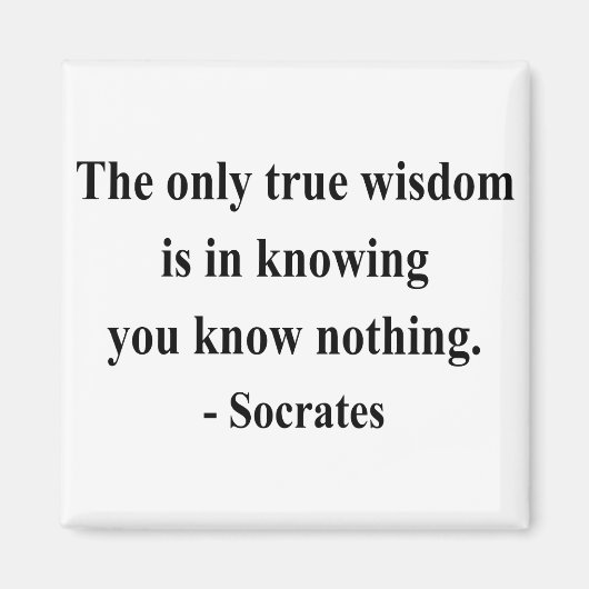 Sokrates Quote 3a Magnet (Vorne)