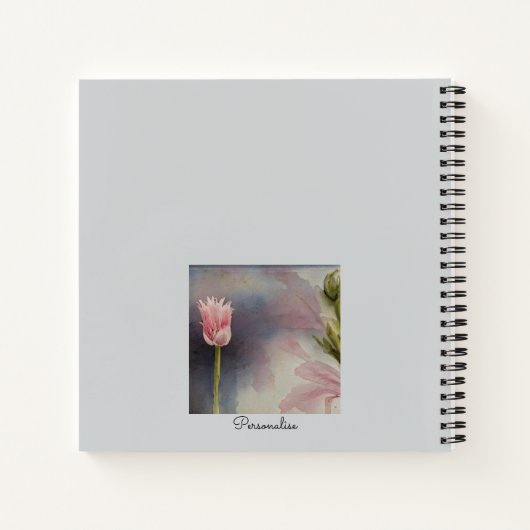 Sokrates Soul Health Quote Rosa Blume Journal Notizblock (Rückseite)