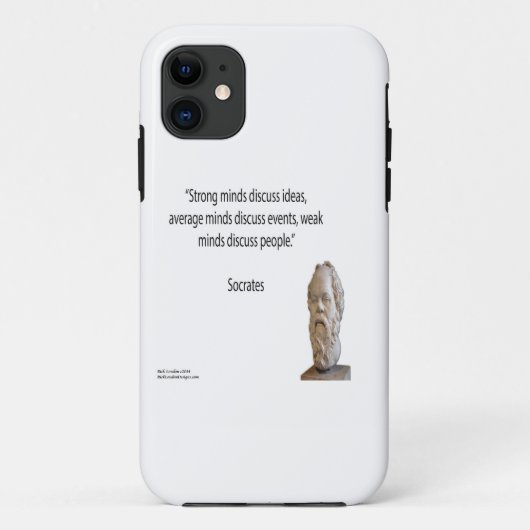 Sokrates & Strong Minds Zitat iPhone 5/5S Fall Case-Mate iPhone Hülle (Rückseite)