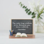 Sokrates über die Philosophie der Wahren Weisheit Postkarte (Stehend Vorderseite)