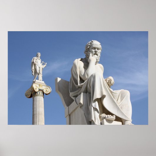 Sokrates und Apollo Poster (Vorne)