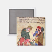 Sokrates und seine Schüler Magnet (Vorderseite/Rückseite)